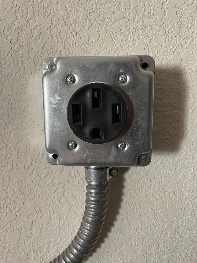 NEMA 14-50 outlet installed for Smart Home Electrical in Allen